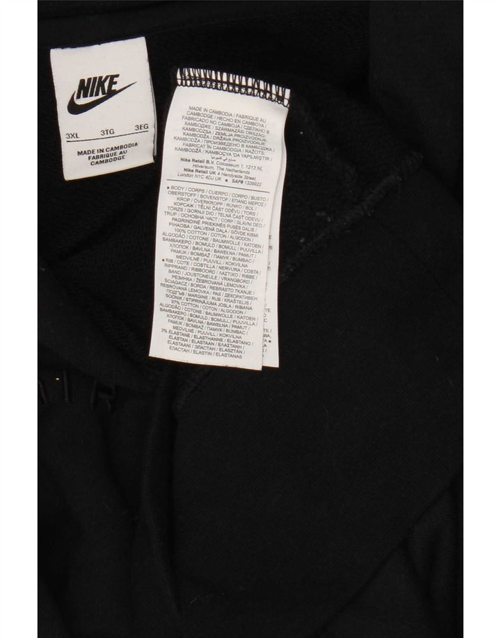 Nike Pull à capuche pour homme en coton noir 3XL