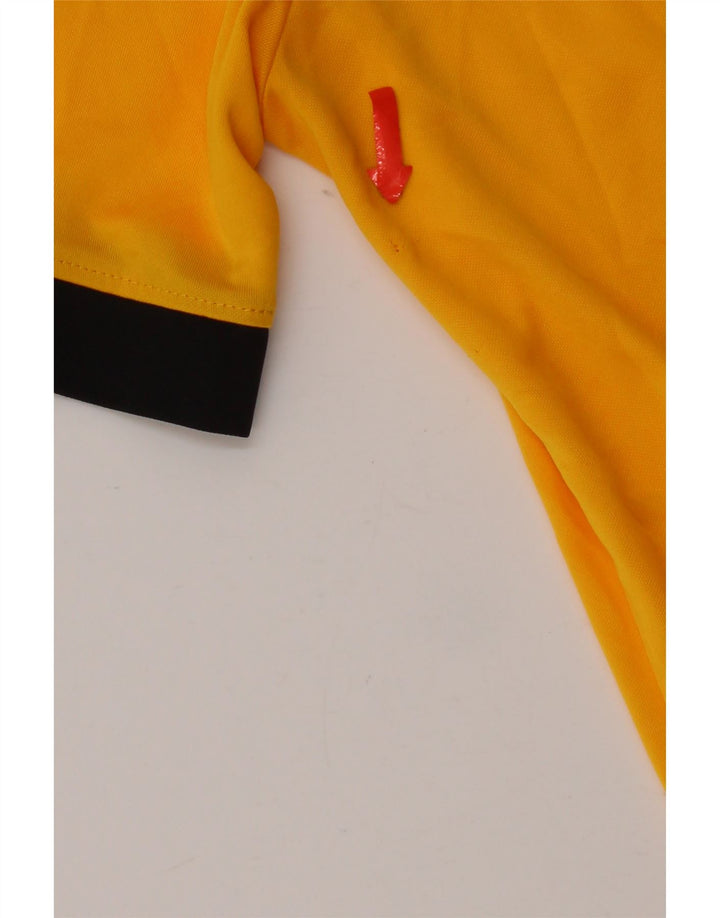 Nike Hommes Dri Fit T-Shirt Haut Jaune Moyen Colorblock Polyester