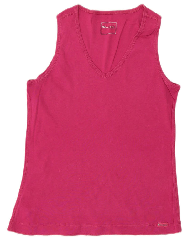 CHAMPION Womens Vest Top UK 10 Small Pink