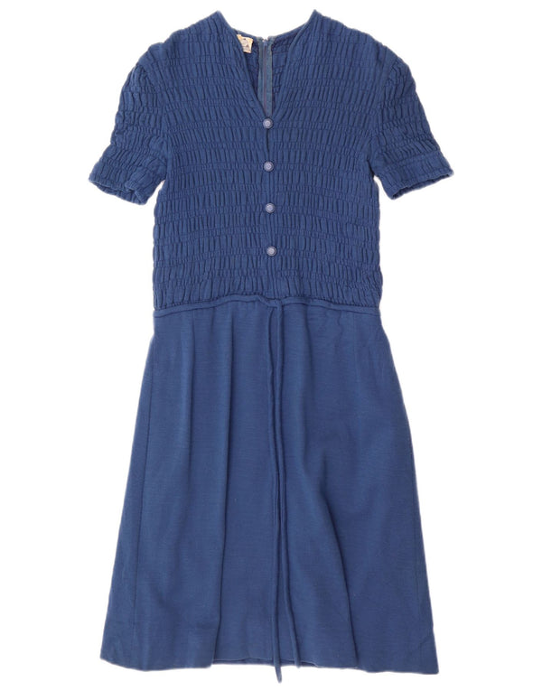 Luisa Spagnoli Robe trapèze pour femme UK 10 Small Bleu marine