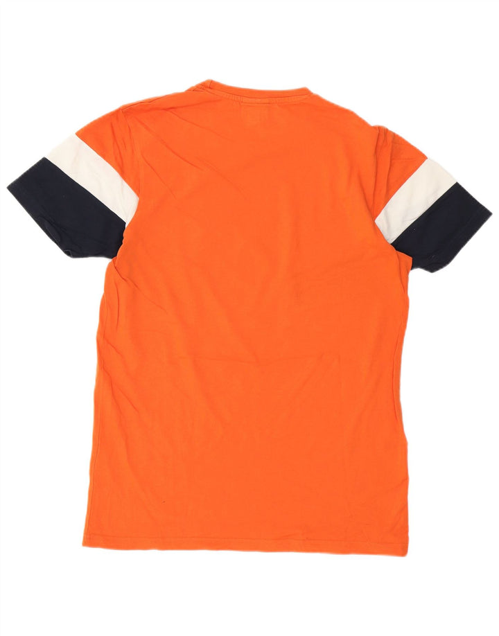 Ellesse T-Shirt Graphique Homme Orange Moyen Colourblock Coton