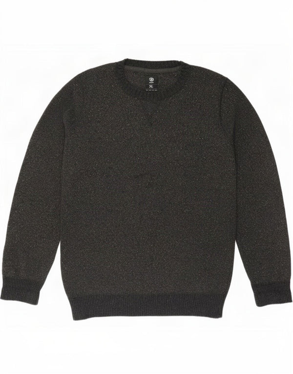 Element Pull col rond homme XL gris moucheté