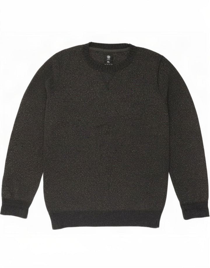 Element Pull col rond homme XL gris moucheté