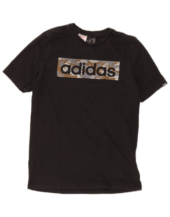 ADIDAS T-Shirt Graphique Garçon 13-14 ans Noir Coton