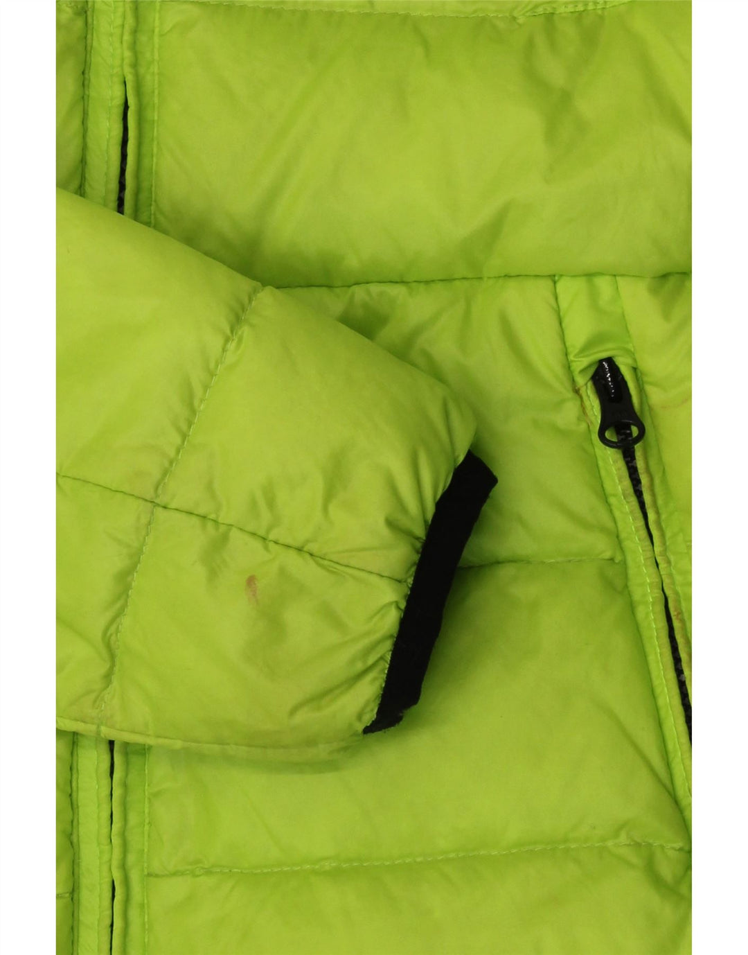 Blauer Veste rembourrée courte pour femme UK 10 Small Vert Polyamide