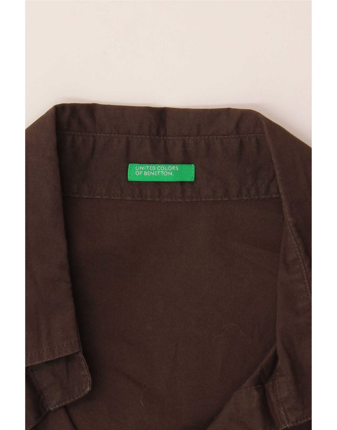 Benetton Chemise Pull Femme UK 14 Marron Moyen
