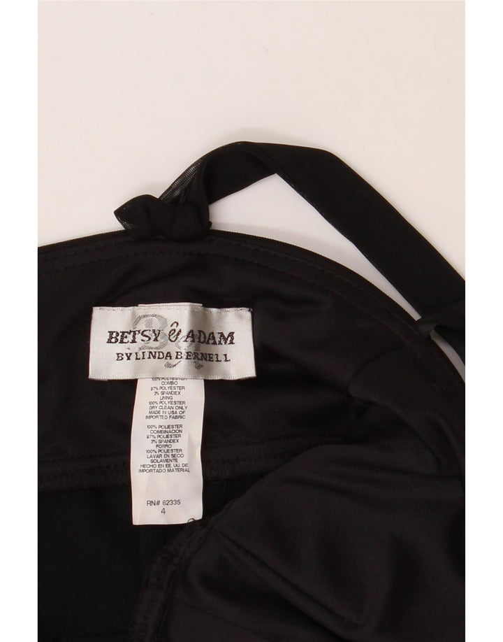 BETSY & ADAM Womens Sleeveless Sheath Dress US 4 Small Black Polyester Vintage Betsy & Adam and Second-Hand Betsy & Adam from Messina Hembry 