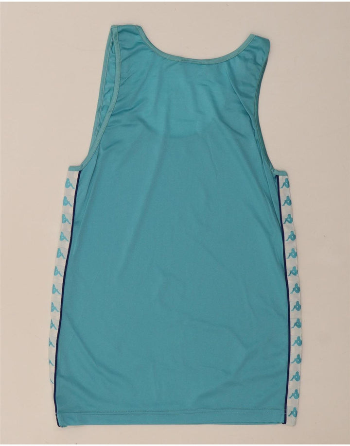 KAPPA Débardeur Graphique IT 46 Small Bleu Colorblock Polyamide Homme