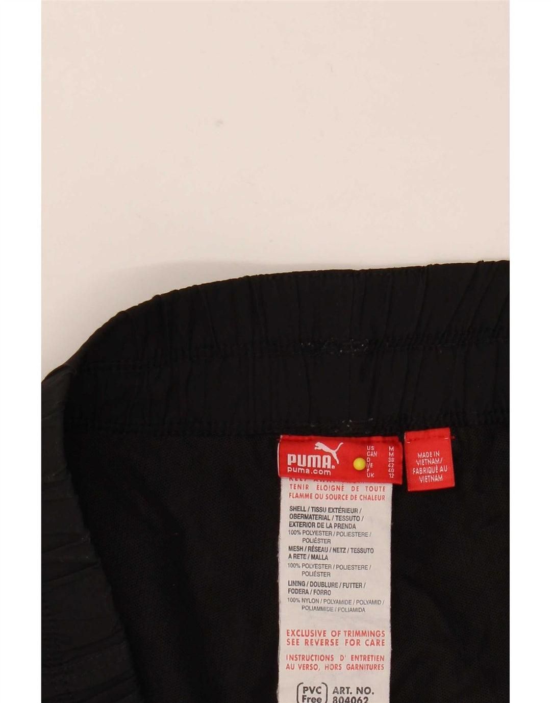 Puma Pantalon Cargo Joggers Femme UK 12 Moyen W32 L33 Noir Polyester