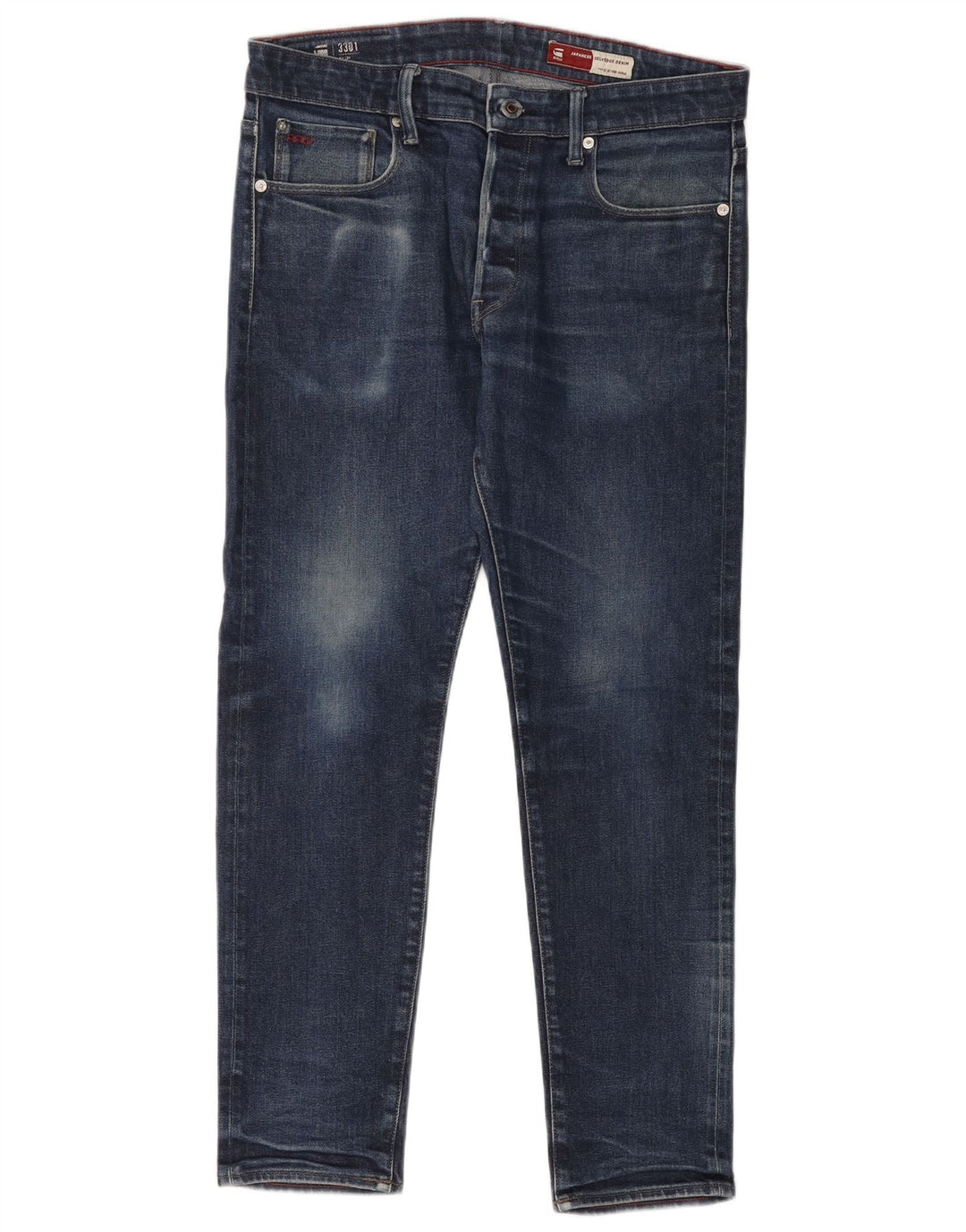 G-Star Jean Slim 3301 Homme W34 L32 Bleu Coton