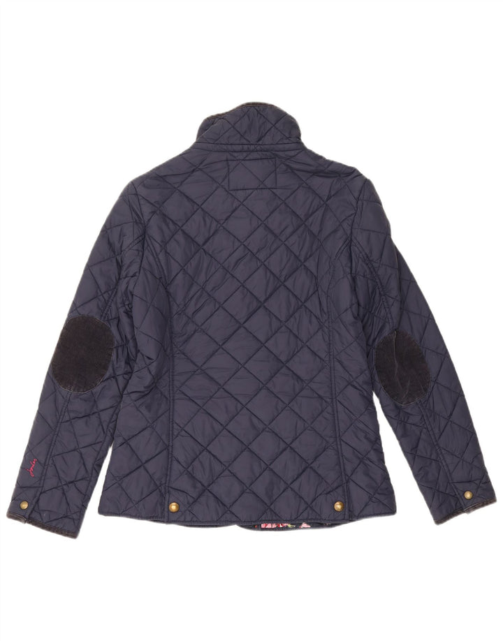 Joules Veste matelassée pour femme UK 12 en coton bleu marine moyen