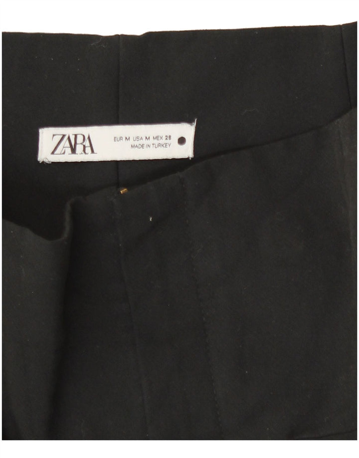 Zara Pantalon décontracté slim pour femme Medium W28 L28 Noir