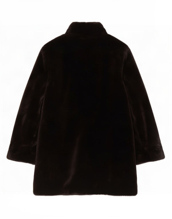 Basler Manteau surdimensionné en fausse fourrure pour femme UK 10 Petit acrylique marron