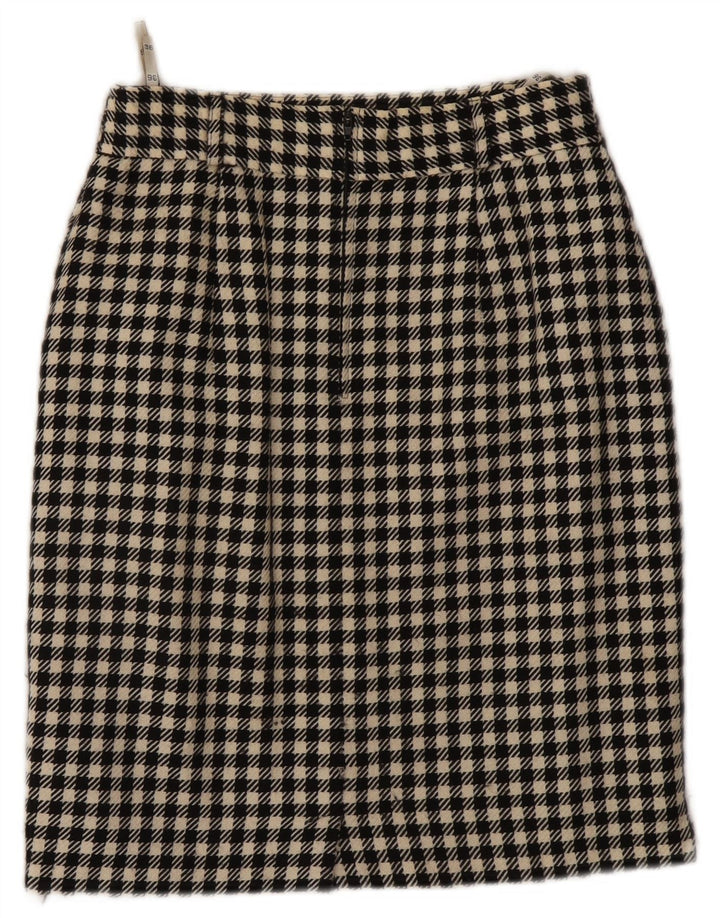 Gerry Weber Jupe crayon femme EU 36 Small W26 Laine pied-de-poule noire