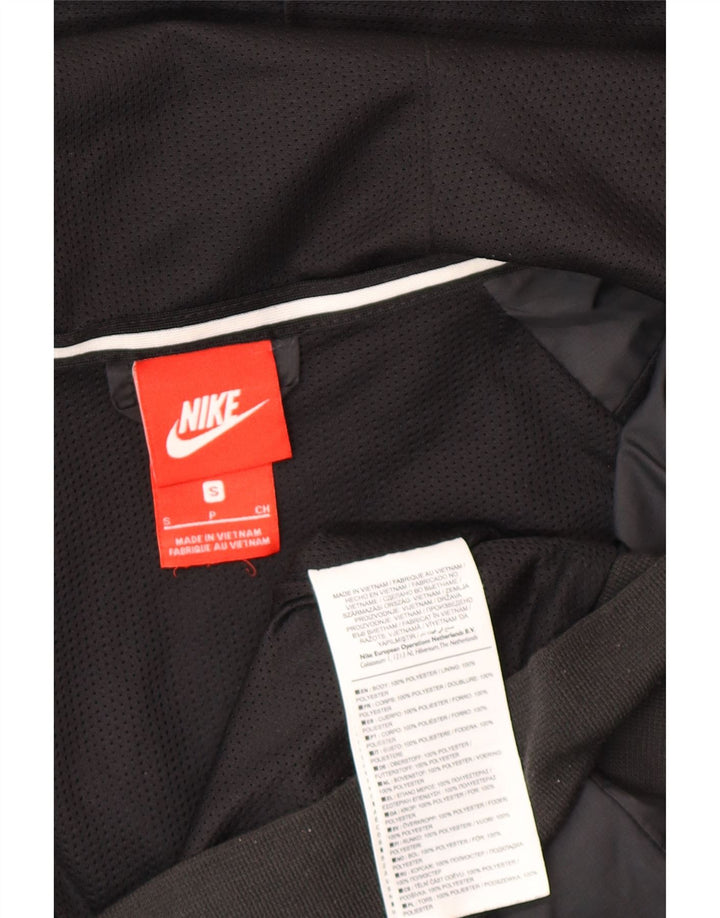 Nike Veste de pluie à capuche pour homme UK 36 Petit Noir Polyester