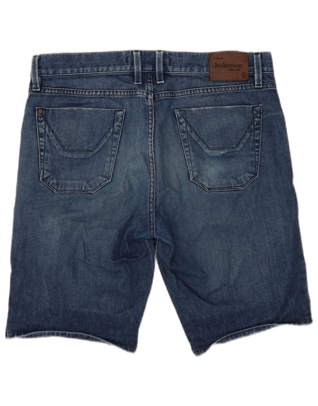 JECKERSON Short en Jean Homme W34 Grand Bleu Coton