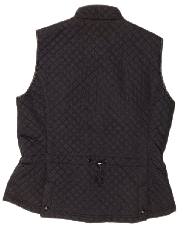 Massimo Dutti Gilet matelassé pour femme UK 18 XL Noir Polyester
