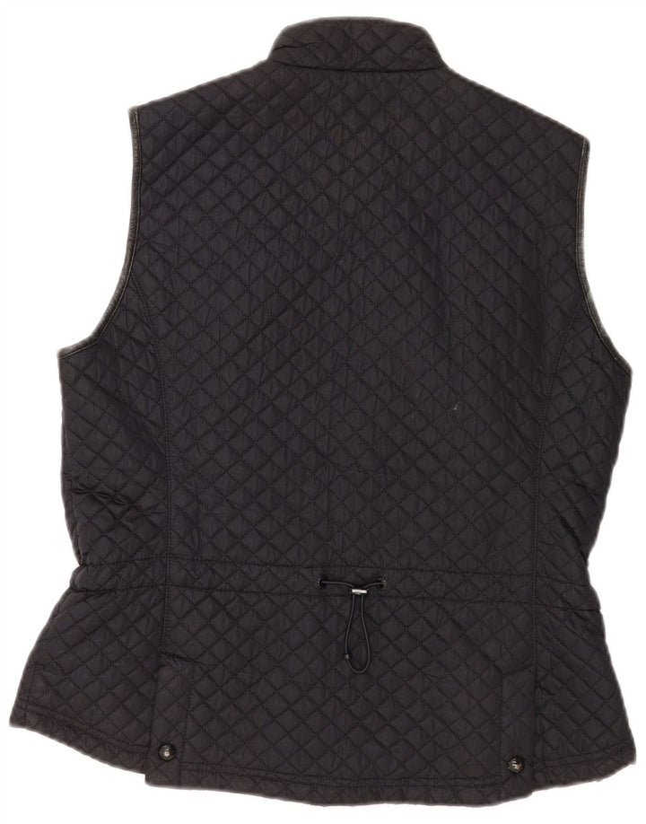 Massimo Dutti Gilet matelassé pour femme UK 18 XL Noir Polyester