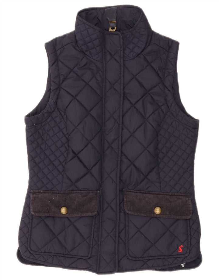 JOULES Gilet matelassé pour femme UK 8 Small Bleu Marine Polyester