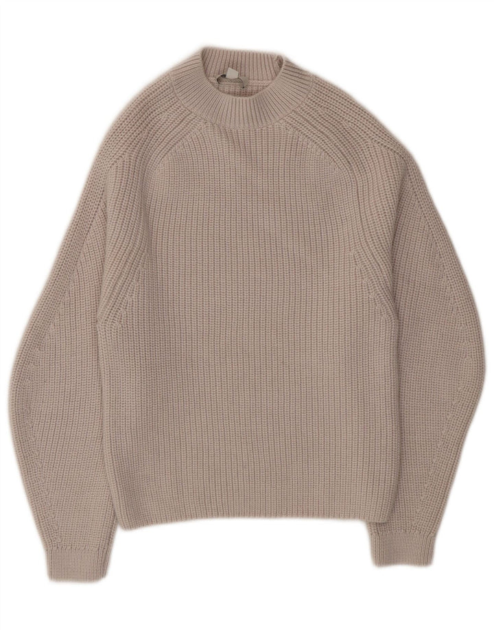 Cos Pull à col roulé pour femme UK 6 XS Gris Laine