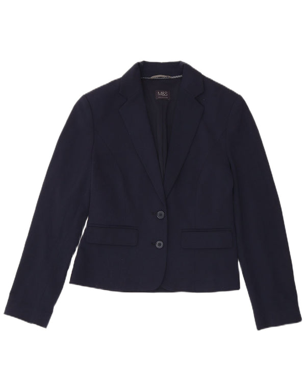 Marks & Spencer Veste blazer à 2 boutons pour femme UK 8 Small Bleu marine