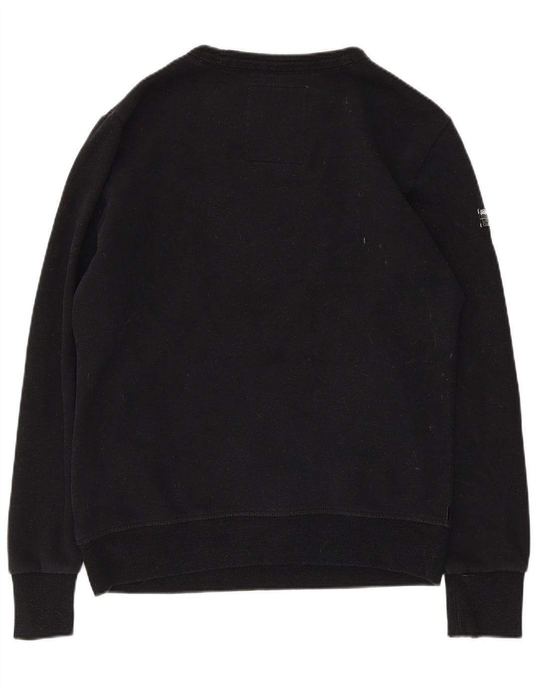 Superdry Sweat-shirt en coton noir moyen pour homme