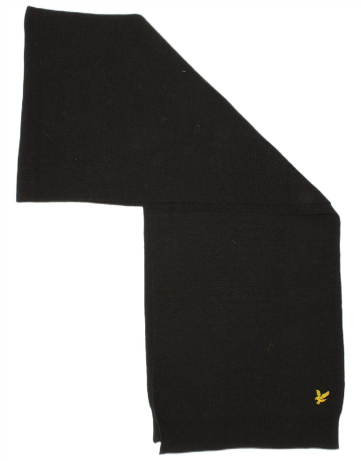Lyle & Scott Écharpe rectangulaire pour homme Taille unique Noir Polyester