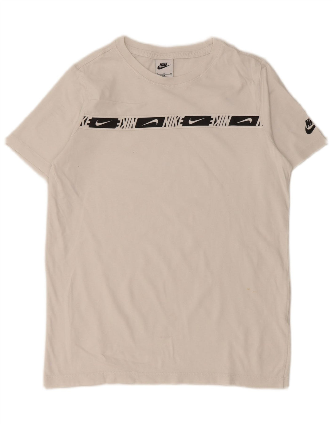 NIKE T-shirt graphique pour garçon 13-14 ans XL Blanc