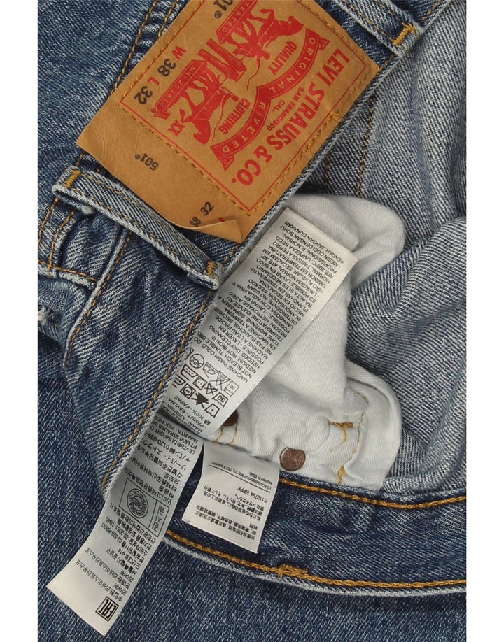 Levi's Jean Droit 501 Homme Bleu W38 L32 Coton