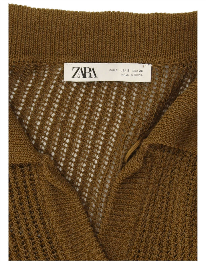 Zara Cardigan surdimensionné pour femme UK 10 Petit Vert