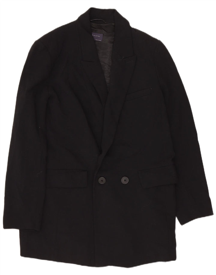 MARKS & SPENCER Veste blazer croisée pour femme UK 12 Noir moyen