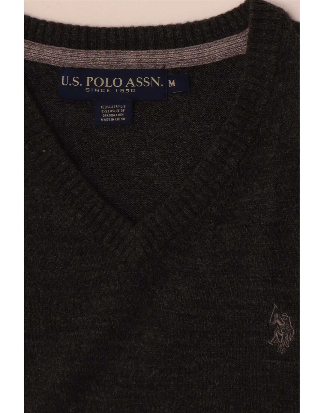 U.S. Polo Assn. Débardeur Débardeur Homme Gris Moyen Acrylique