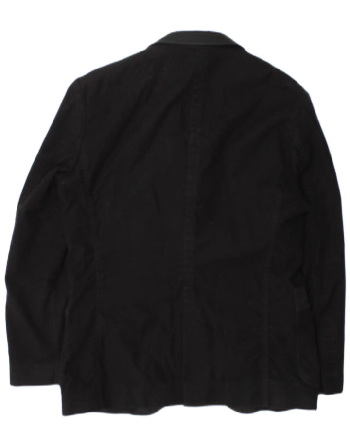 Hugo Boss Veste blazer à 3 boutons IT 48 en coton noir moyen pour homme