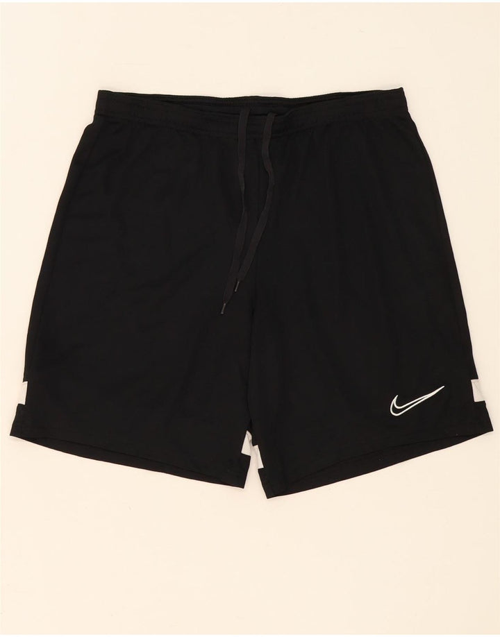Nike Short de sport Dri Fit pour homme en polyester moucheté noir moyen