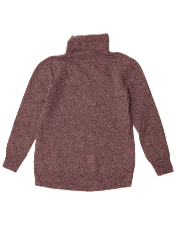 Massimo Dutti Pull col roulé pour femme UK 8 Petite laine grise
