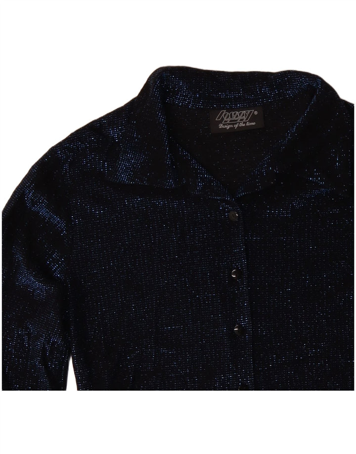 ORSAY Chemisier Chemisier UK 8 Small Bleu Marine Moucheté Élasthanne Femme