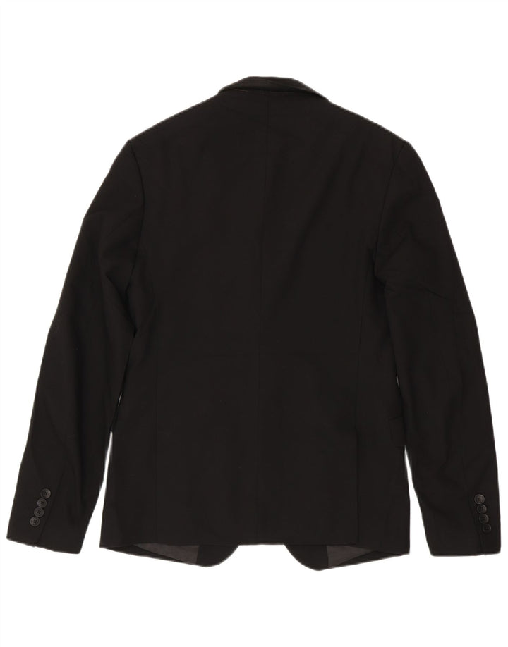 ZARA Veste blazer à 2 boutons pour homme EU 44 XS Bleu marine Viscose