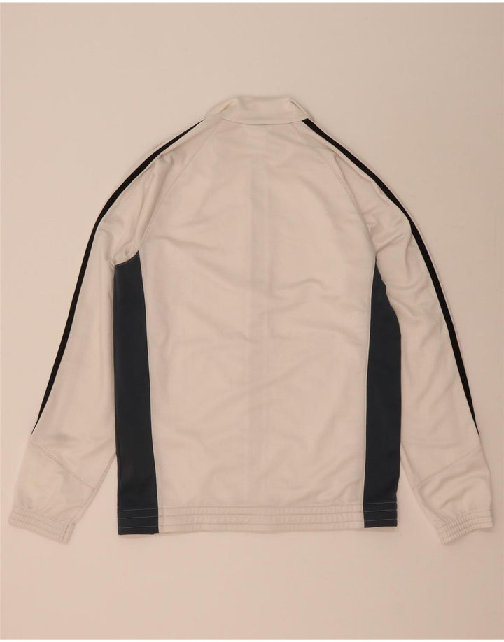 Adidas Veste de survêtement pour homme UK 36/38 Petit Blanc Colorblock Polyester