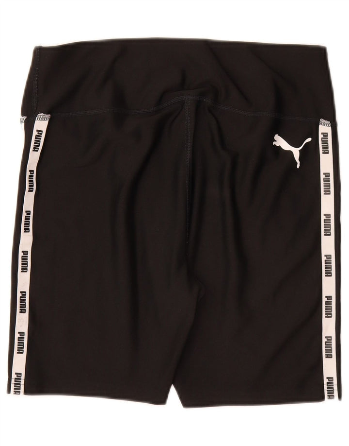 PUMA Short de sport graphique pour femme UK 12 Noir moyen