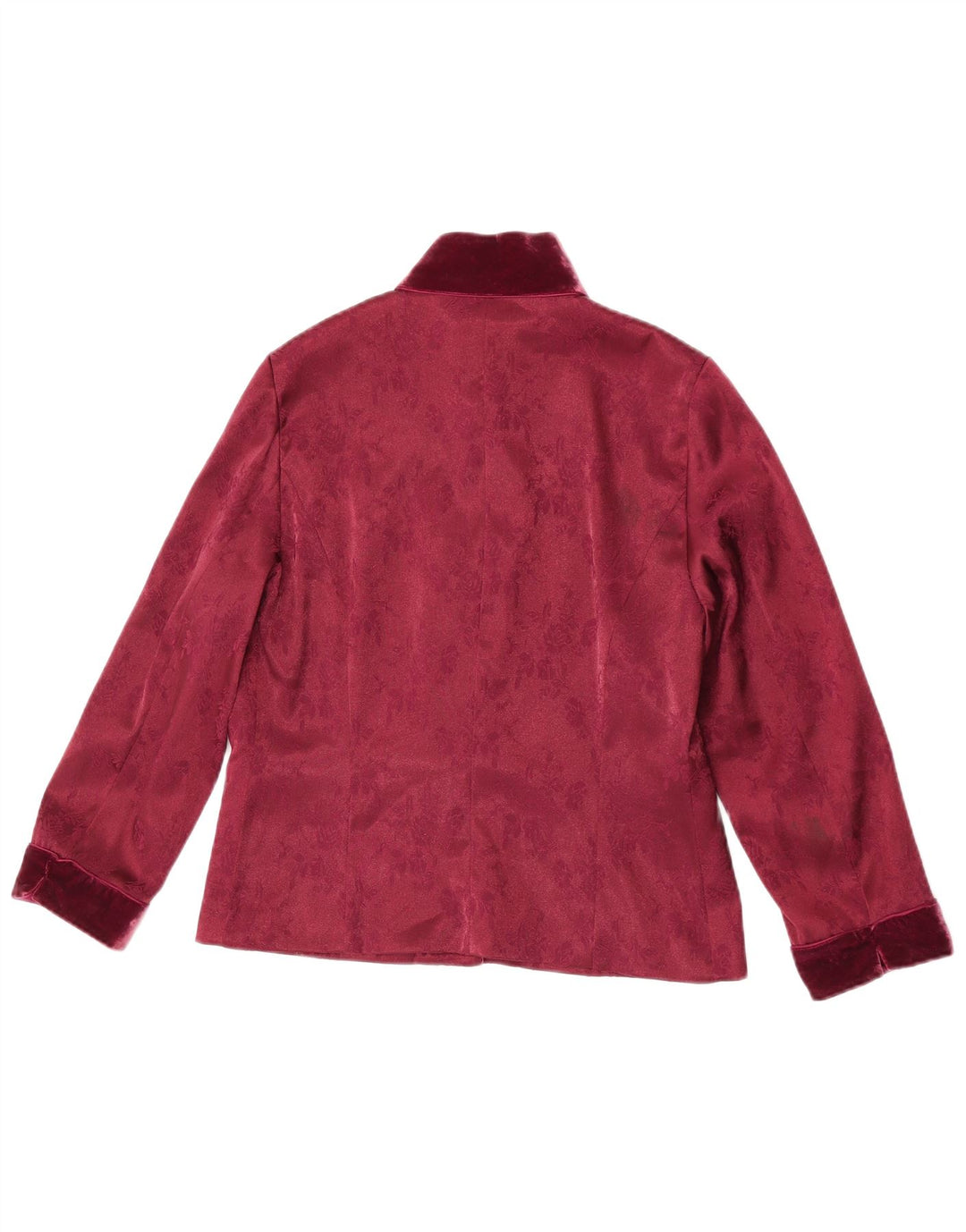 Blunauta Veste blazer surdimensionnée à 3 boutons pour femme IT 38 XS Bordeaux Floral