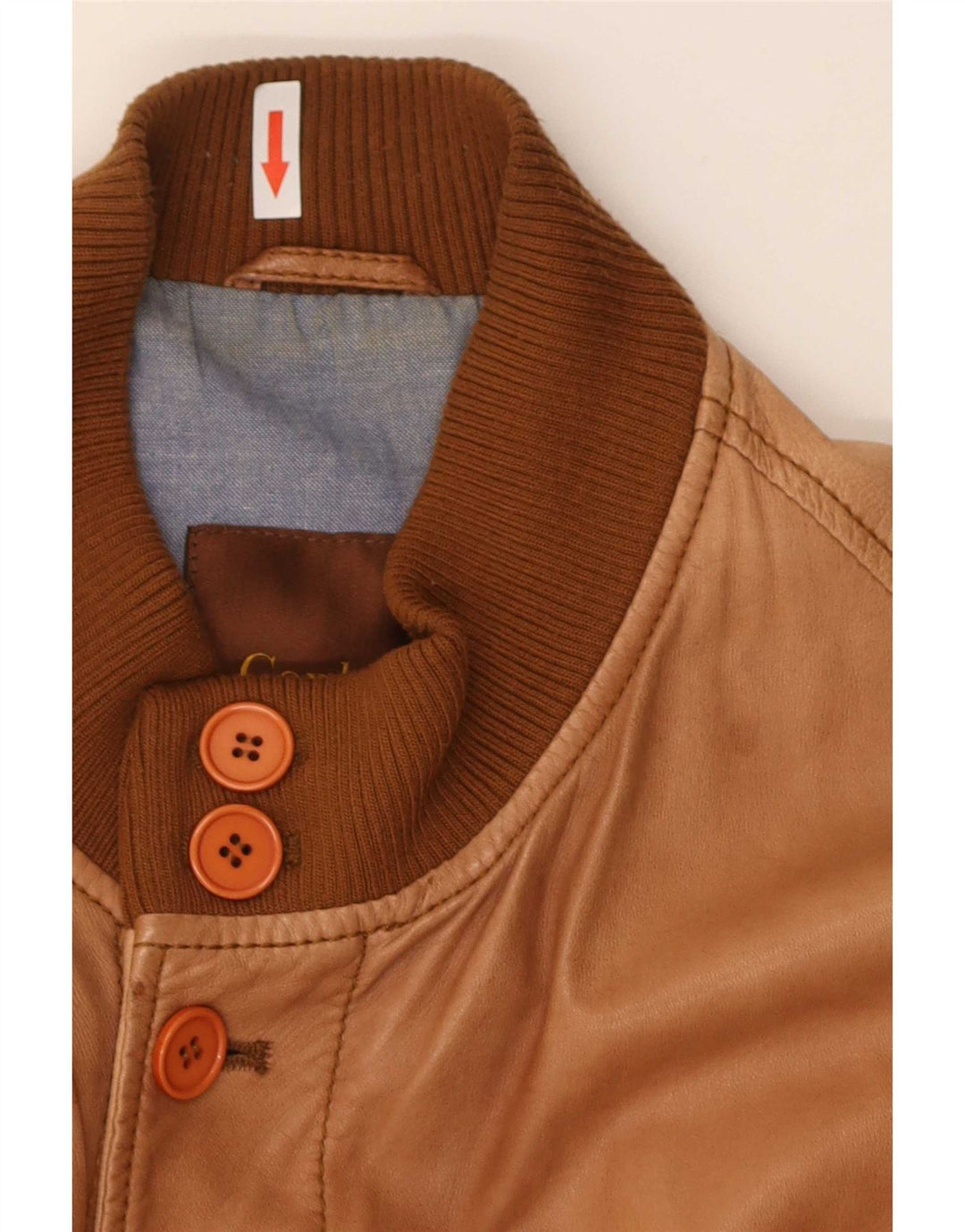Conbipel Blouson Bomber En Cuir Homme IT 56 2XL Marron