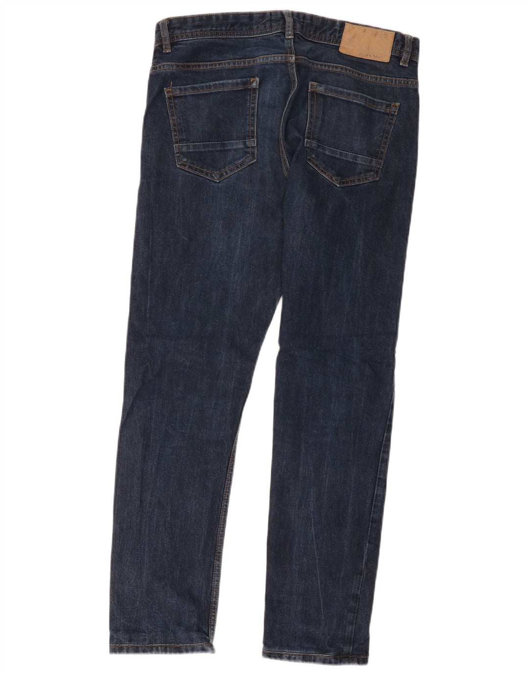 Zara Jean Slim Homme EU 40 Medium W32 L29 Bleu Marine Coton