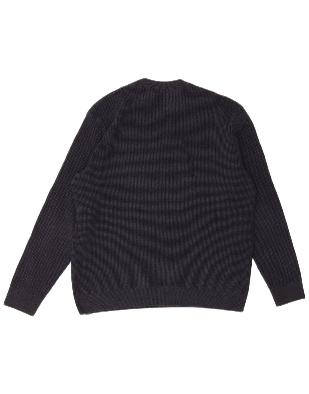MARKS & SPENCER Pull à col rond pour homme en coton bleu marine Taille L