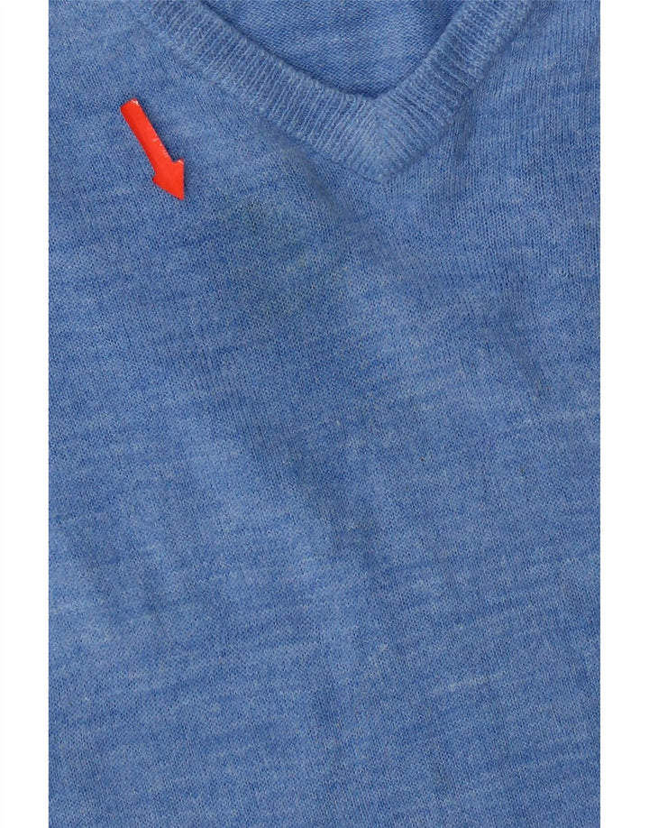 Marks & Spencer Pull col V pour homme en acrylique bleu Taille L