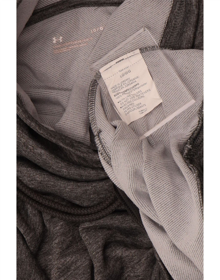 Under Armour Sweat-shirt coupe ample pour femme UK 16 Large Gris Polyester