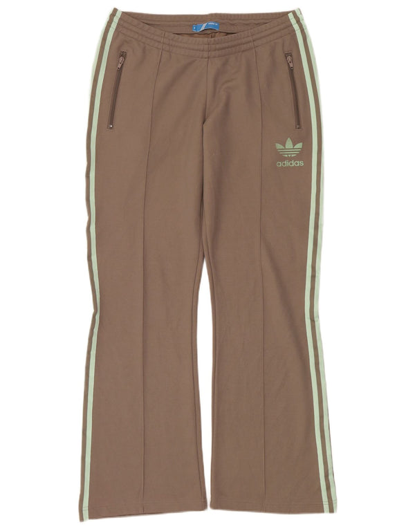 Adidas Pantalon de survêtement pour femme UK 14 Large Marron Coton