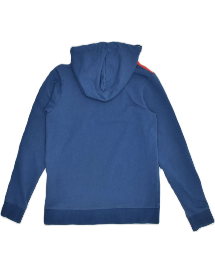JACK & JONES Boys Graphic Hoodie Jumper 11-12 Years Blue Colourblock | Vintage Jack & Jones | Thrift | Second-Hand Jack & Jones | Used Clothing | Messina Hembry 