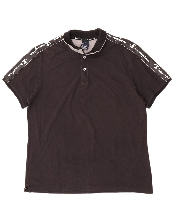 Champion Polo Graphique Homme Grand Noir