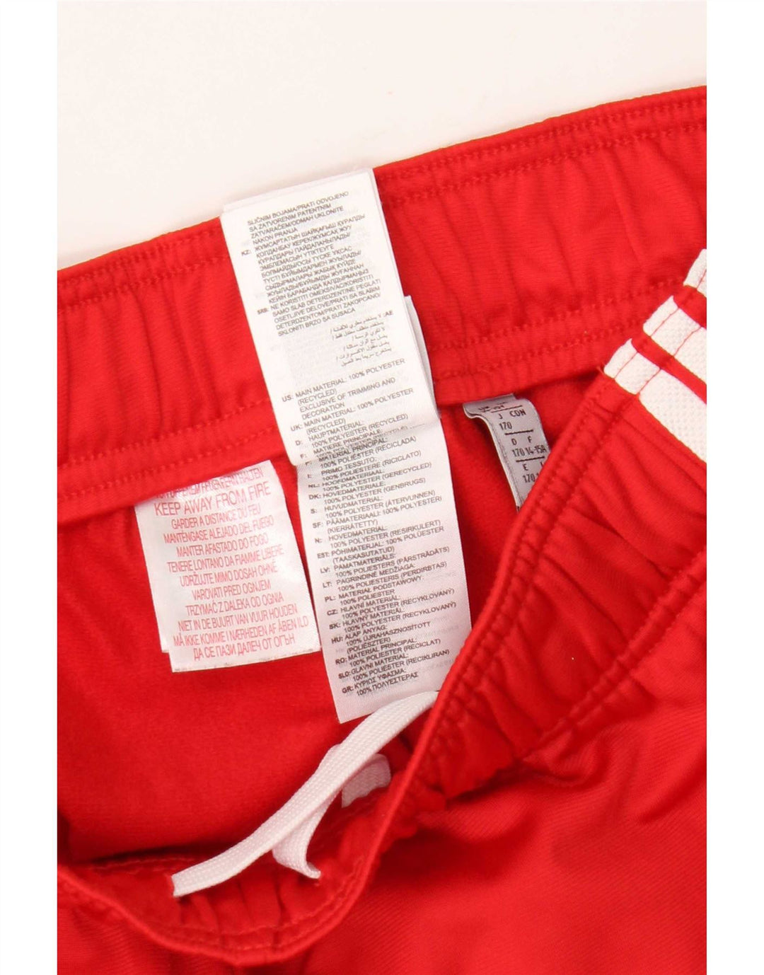 Adidas Pantalon de Survêtement Garçon Joggers 14-15 ans Rouge Polyester