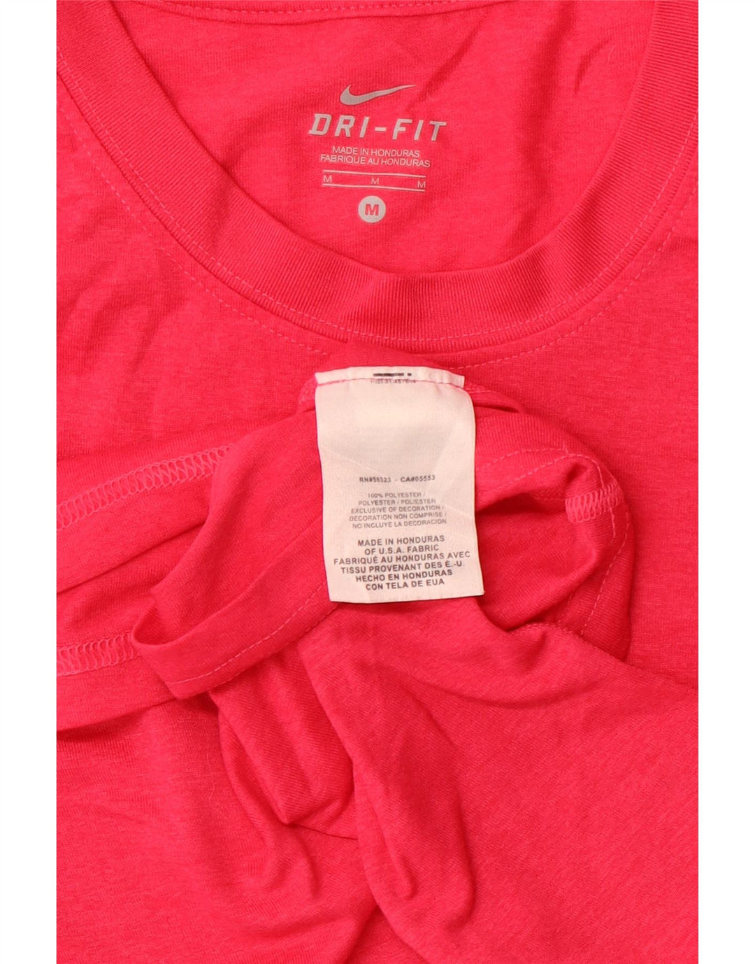 NIKE T-shirt Dri Fit pour femme UK 12 Rose moyen Polyester